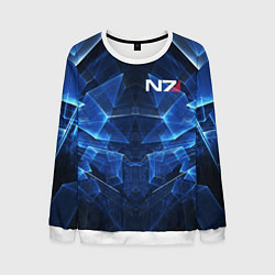 Мужской свитшот Mass Effect: Blue Armor N7
