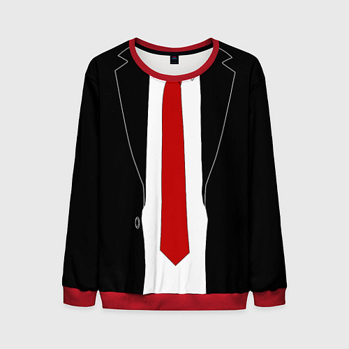 Мужской свитшот Hitman 47 / 3D-Красный – фото 1