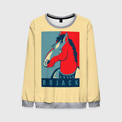 Свитшот мужской BoJack Obey, цвет: 3D-меланж