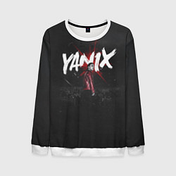 Свитшот мужской YANIX: Black Side, цвет: 3D-белый