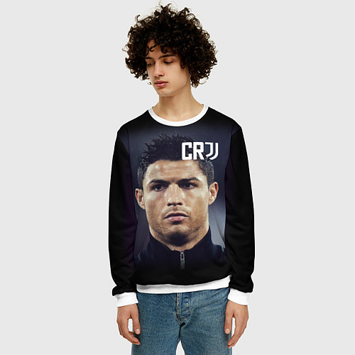 Мужской свитшот RONALDO CR7 / 3D-Белый – фото 3