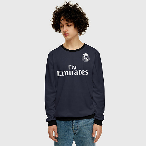Мужской свитшот Modric away 18-19 / 3D-Черный – фото 3