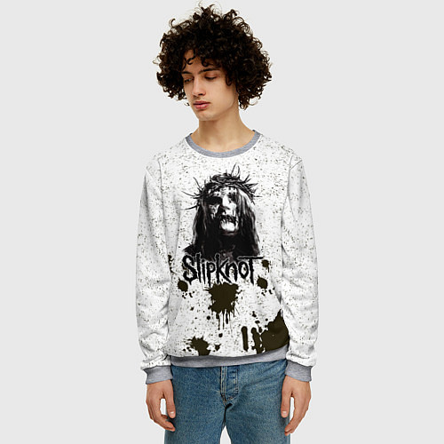Мужской свитшот Slipknot Demon / 3D-Меланж – фото 3