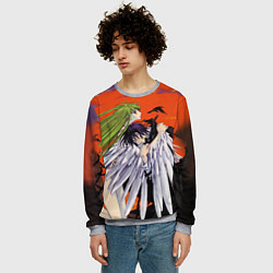 Свитшот мужской Code Geass Лелуша обнимает Ангел, цвет: 3D-меланж — фото 2