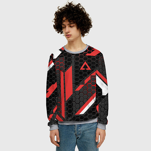 Мужской свитшот CS:GO CYREX CARBON / 3D-Меланж – фото 3