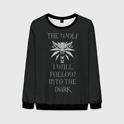 Свитшот мужской I will follow into the dark, цвет: 3D-черный