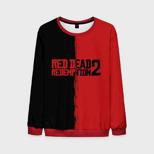 Мужской свитшот RDD 2: Black & Red / 3D-Красный – фото 1