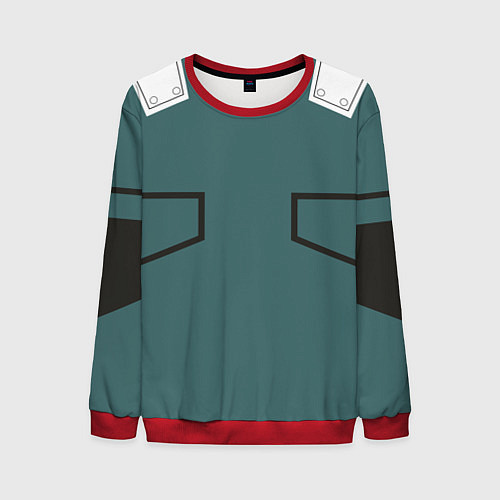 Мужской свитшот MHA IZUKU MIDORIYA / 3D-Красный – фото 1