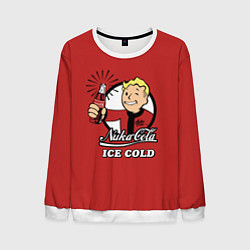 Свитшот мужской Nuka Cola: Ice Cold, цвет: 3D-белый