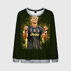 Свитшот мужской Ronaldo: Juve Sport, цвет: 3D-меланж