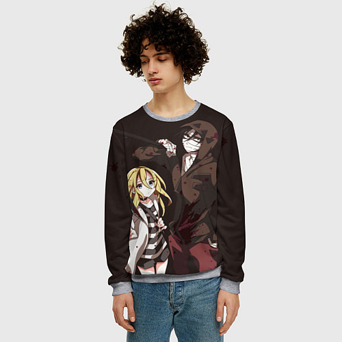 Мужской свитшот Angels of Death / 3D-Меланж – фото 3