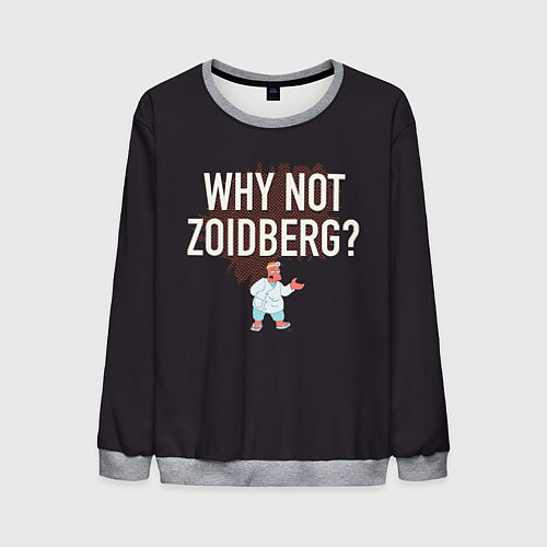 Мужской свитшот Why not Zoidberg? / 3D-Меланж – фото 1