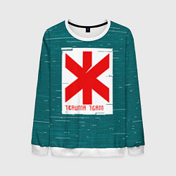 Свитшот мужской Cyberpunk: Trauma Team, цвет: 3D-белый