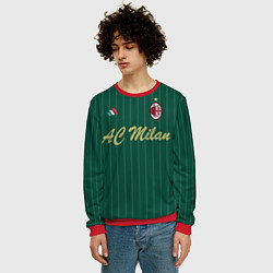 Свитшот мужской AC Milan: Green Form, цвет: 3D-красный — фото 2