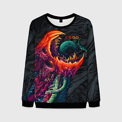 Свитшот мужской CS:GO Hyper Beast Original, цвет: 3D-черный