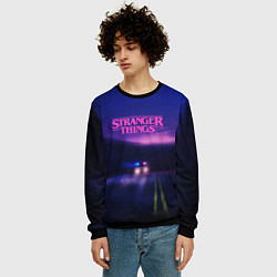 Свитшот мужской Stranger Things: Neon Road, цвет: 3D-черный — фото 2