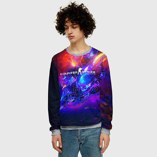 Мужской свитшот CS:GO Revenge of the Beasts / 3D-Меланж – фото 3