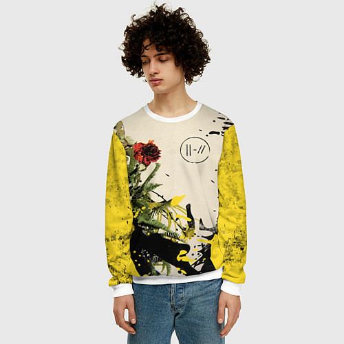 Мужской свитшот TOP: Chlorine / 3D-Белый – фото 3