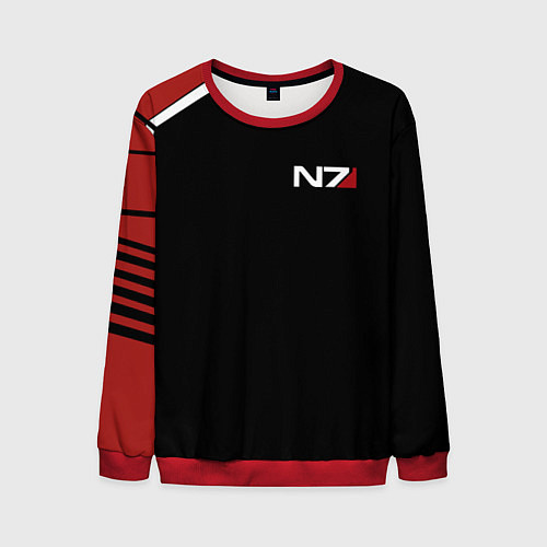 Мужской свитшот MASS EFFECT N7 / 3D-Красный – фото 1