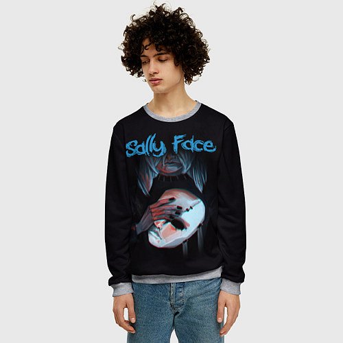 Мужской свитшот Sally Face / 3D-Меланж – фото 3