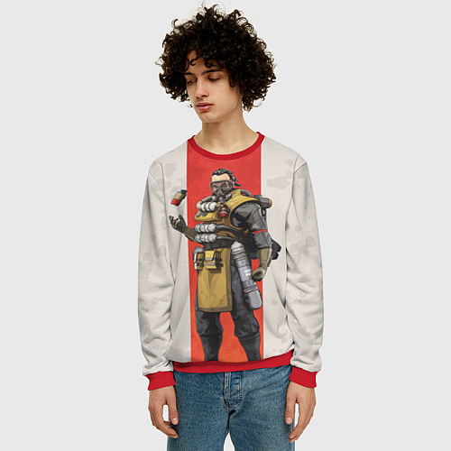 Мужской свитшот Apex Legends: Caustic / 3D-Красный – фото 3