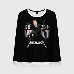 Свитшот мужской Metallica black, цвет: 3D-белый