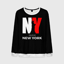 Свитшот мужской New York City, цвет: 3D-белый