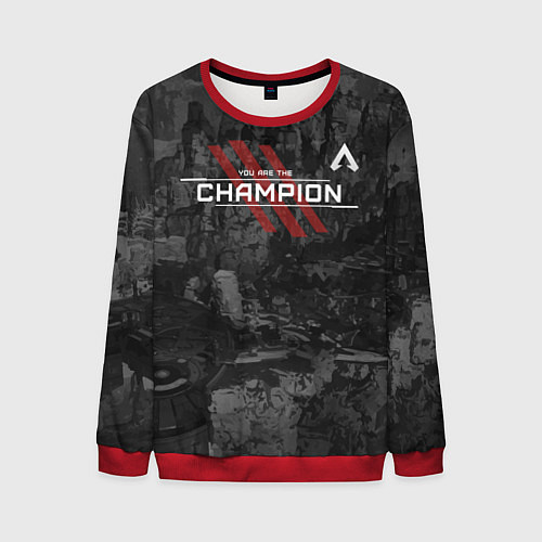 Мужской свитшот You Are The Champion / 3D-Красный – фото 1