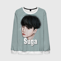 Свитшот мужской BTS Suga, цвет: 3D-белый