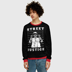 Свитшот мужской Street Justice, цвет: 3D-красный — фото 2