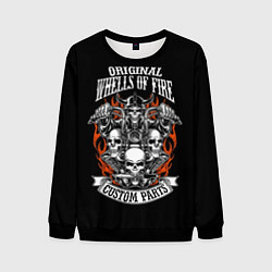 Свитшот мужской Original wheels of fire, цвет: 3D-черный