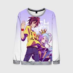 Свитшот мужской No Game No Life, цвет: 3D-меланж