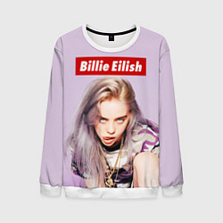 Свитшот мужской Billie Eilish: Bored, цвет: 3D-белый