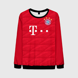 Свитшот мужской FC Bayern: Lewandowski Home 19-20, цвет: 3D-черный