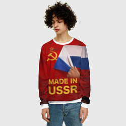 Свитшот мужской MADE IN USSR, цвет: 3D-белый — фото 2