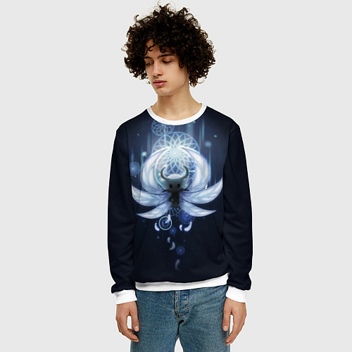 Мужской свитшот Hollow Knight / 3D-Белый – фото 3