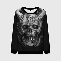 Свитшот мужской Slipknot: Devil Skull, цвет: 3D-черный