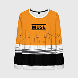 Свитшот мужской Muse: Orange Mood, цвет: 3D-белый