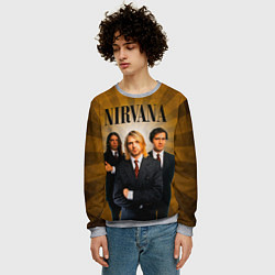 Свитшот мужской Nirvana, цвет: 3D-меланж — фото 2