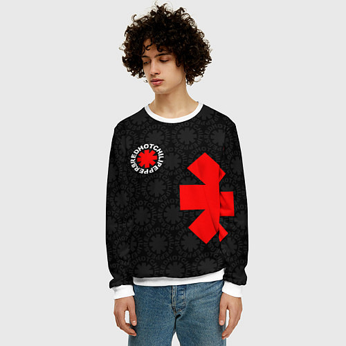 Мужской свитшот RED HOT CHILI PEPPERS / 3D-Белый – фото 3