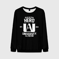Свитшот мужской My Hero Academia белый лого, цвет: 3D-черный