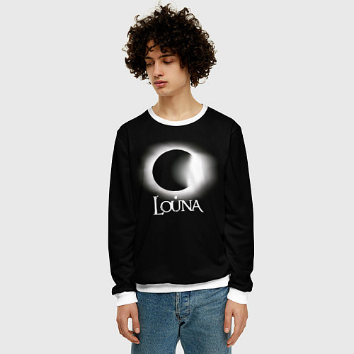 Мужской свитшот Louna / 3D-Белый – фото 3