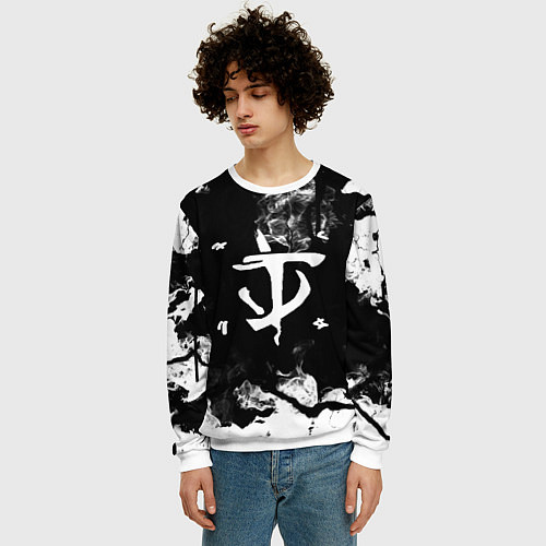 Мужской свитшот DOOM THE CRUCIBLE / 3D-Белый – фото 3