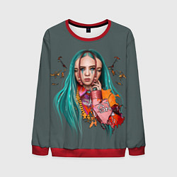 Свитшот мужской BILLIE EILISH, цвет: 3D-красный