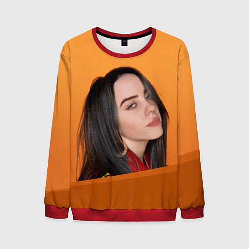 Мужской свитшот BILLIE EILISH: Orange Mood / 3D-Красный – фото 1