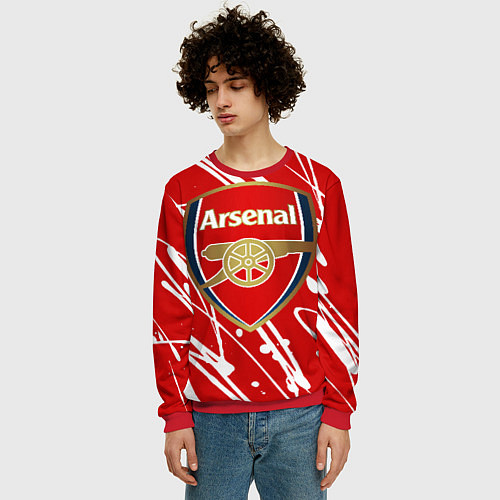 Мужской свитшот Arsenal / 3D-Красный – фото 3