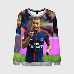 Свитшот мужской Килиан Мбаппе, цвет: 3D-меланж