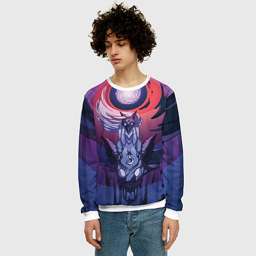 Мужской свитшот Kindred - League of legends / 3D-Белый – фото 3