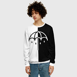 Свитшот мужской BRING ME THE HORIZON, цвет: 3D-белый — фото 2