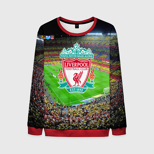 Мужской свитшот FC Liverpool / 3D-Красный – фото 1